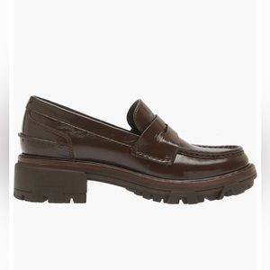 Rag & Bone Shiloh Leather Loafers Size 37 (7 US) in Beluga Brown